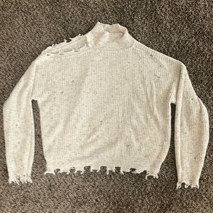 SHEIN Cream Sweater with colorful dots